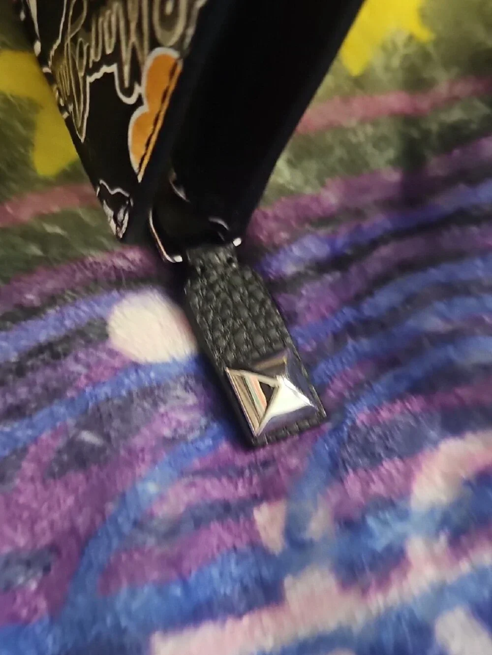 Marc Jacobs Black Sticker-Print Leather Card Holder